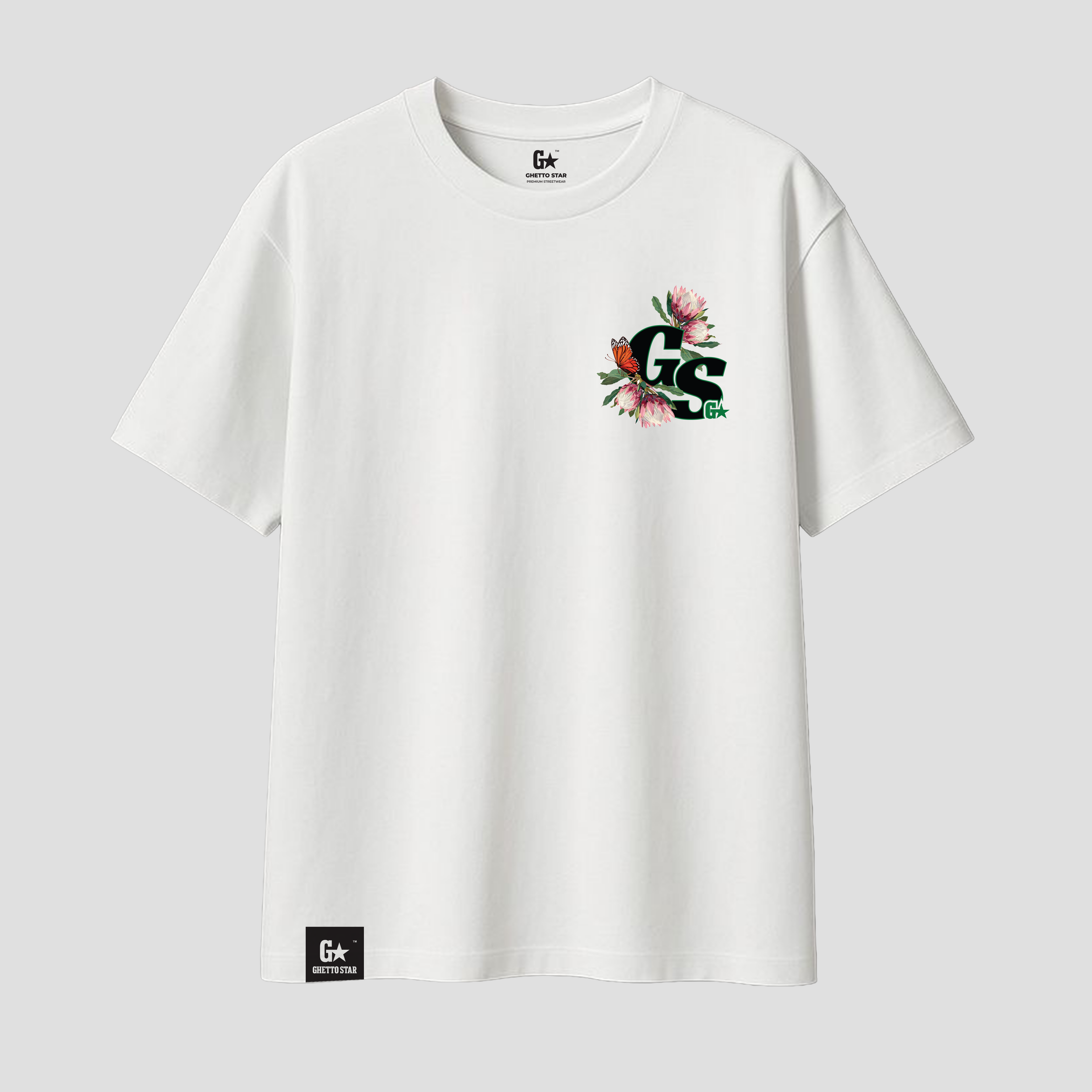 Protea Oversized White T-Shirt | Ghetto Star