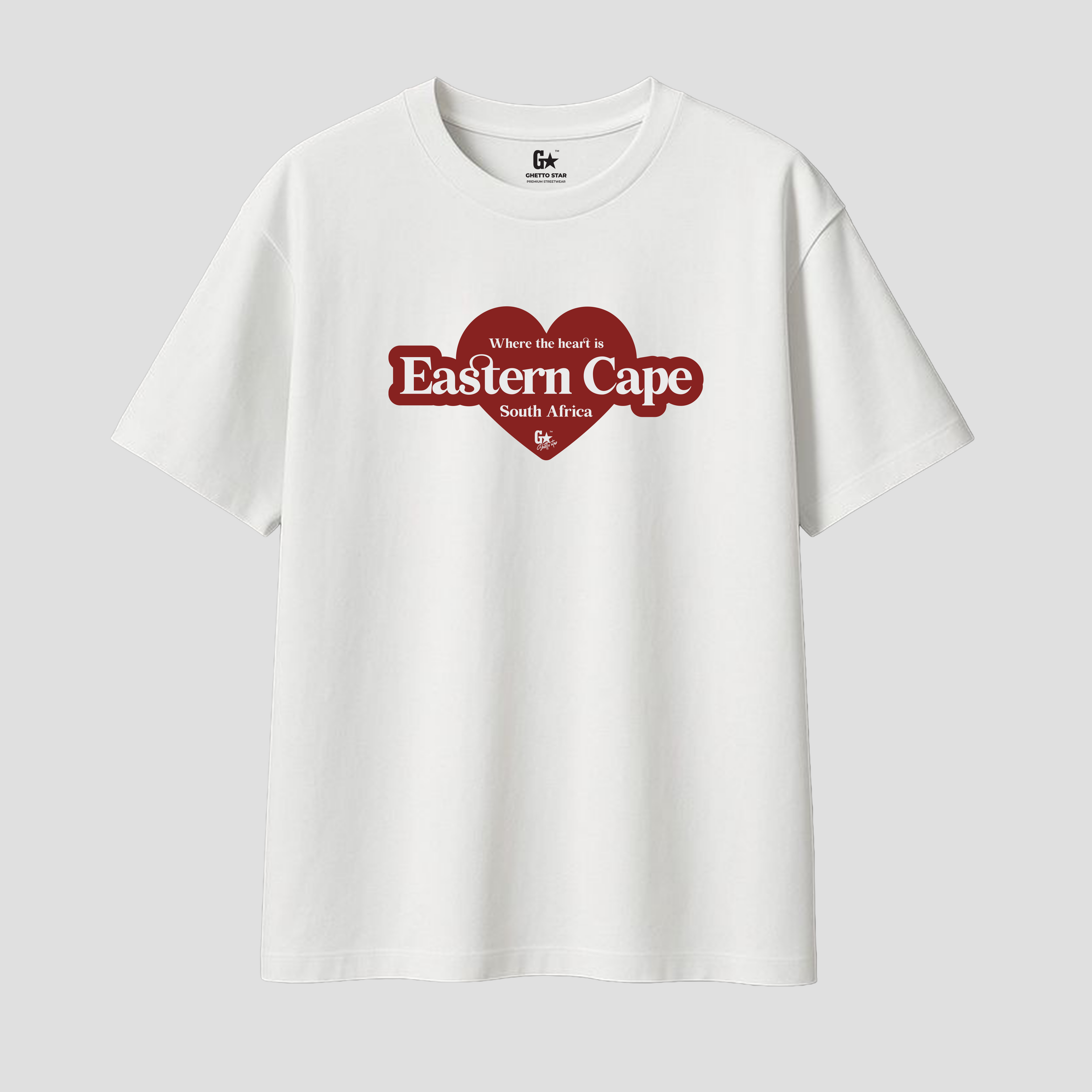 Eastern Cape Oversized White T-Shirt | Ghetto Star
