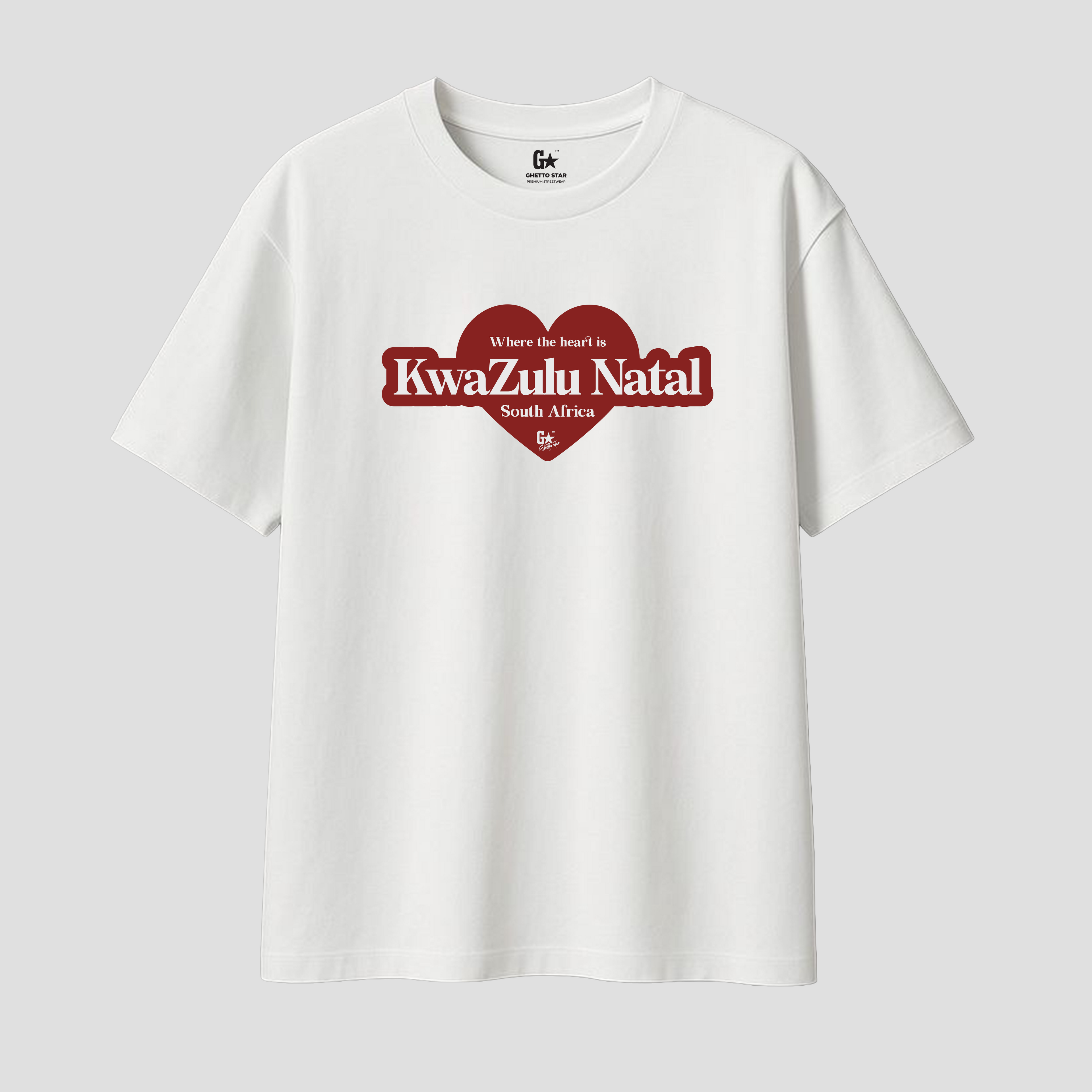 KwaZulu Natal Oversized White T-Shirt | Ghetto Star