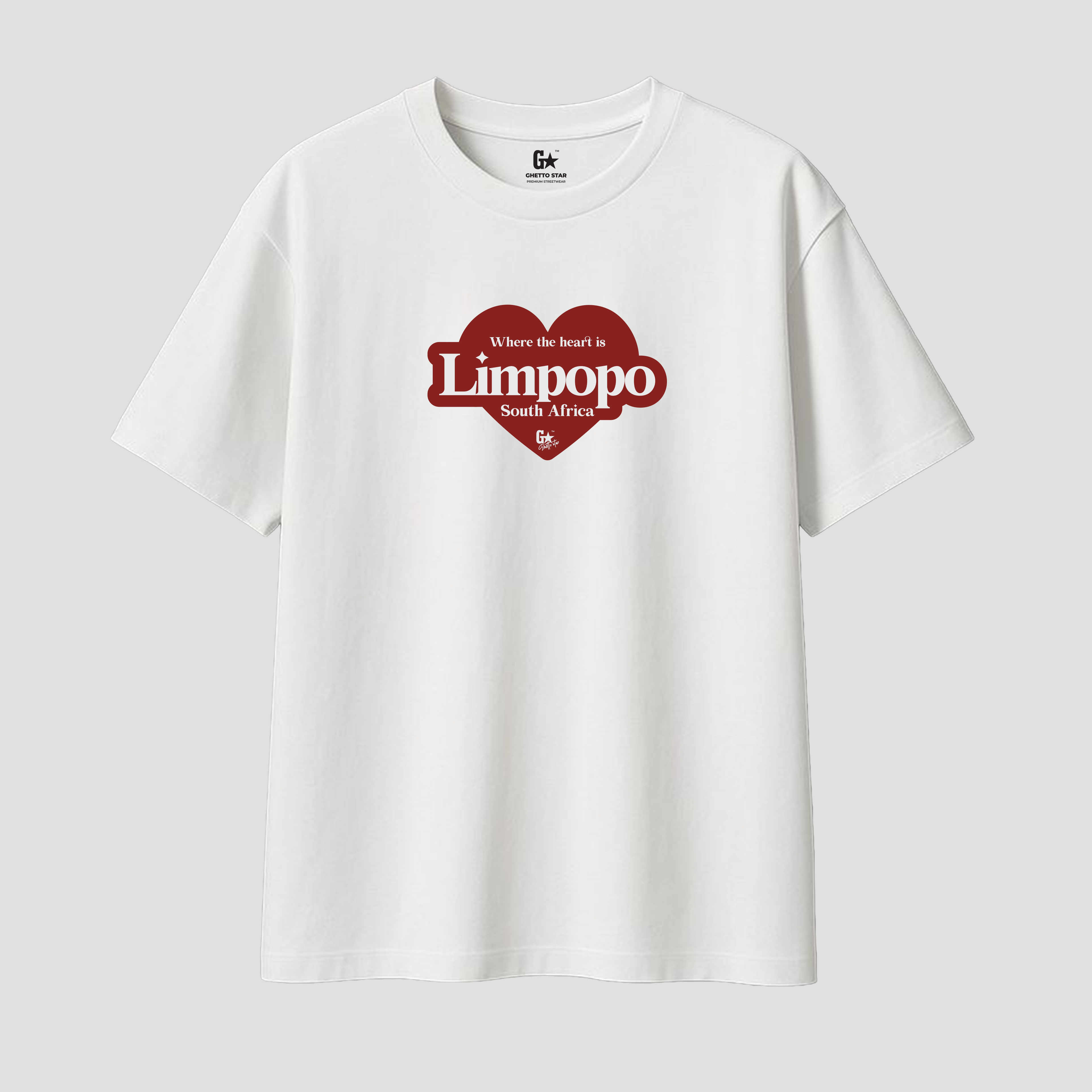 Limpopo Oversized White T-Shirt | Ghetto Star