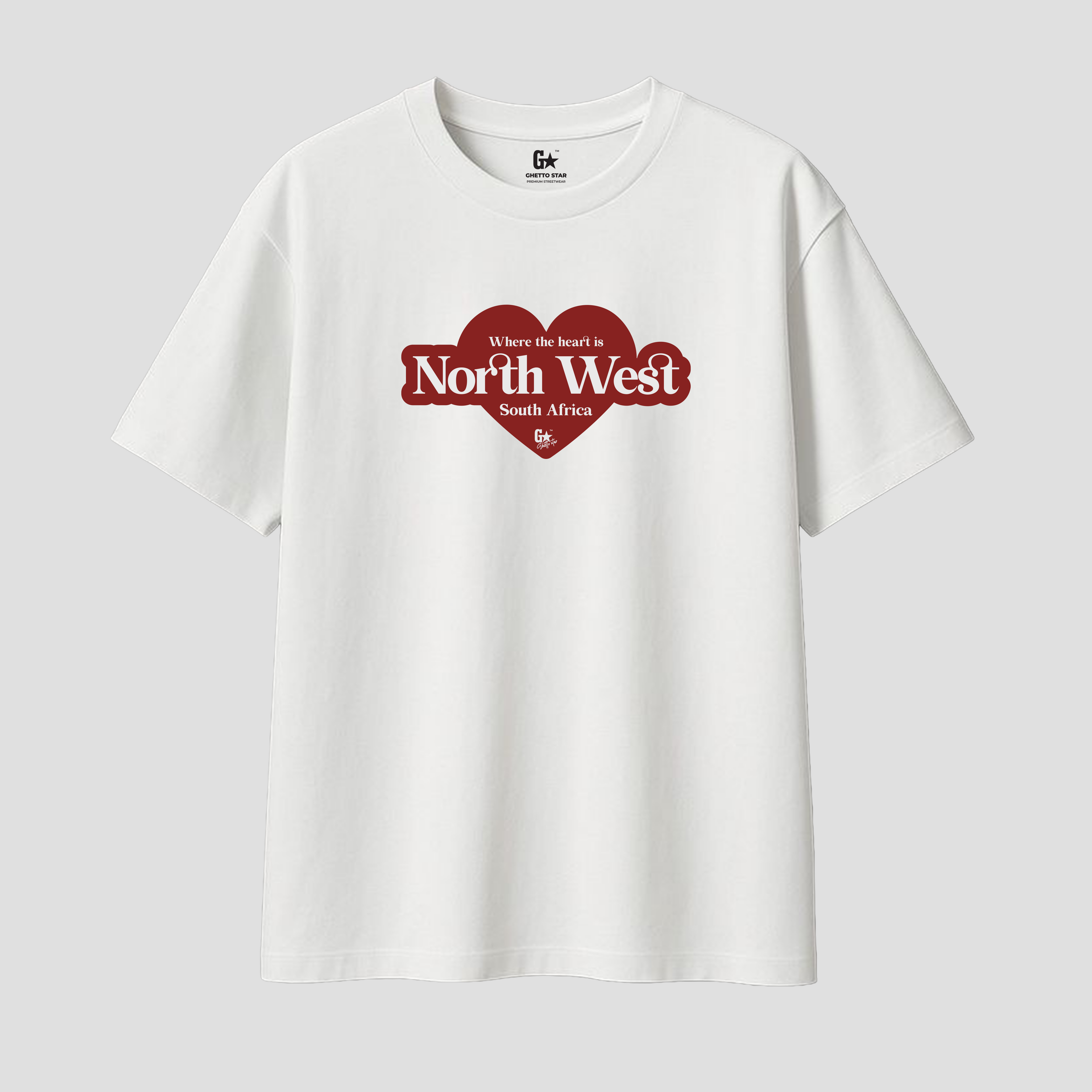 North West Oversized White T-Shirt | Ghetto Star