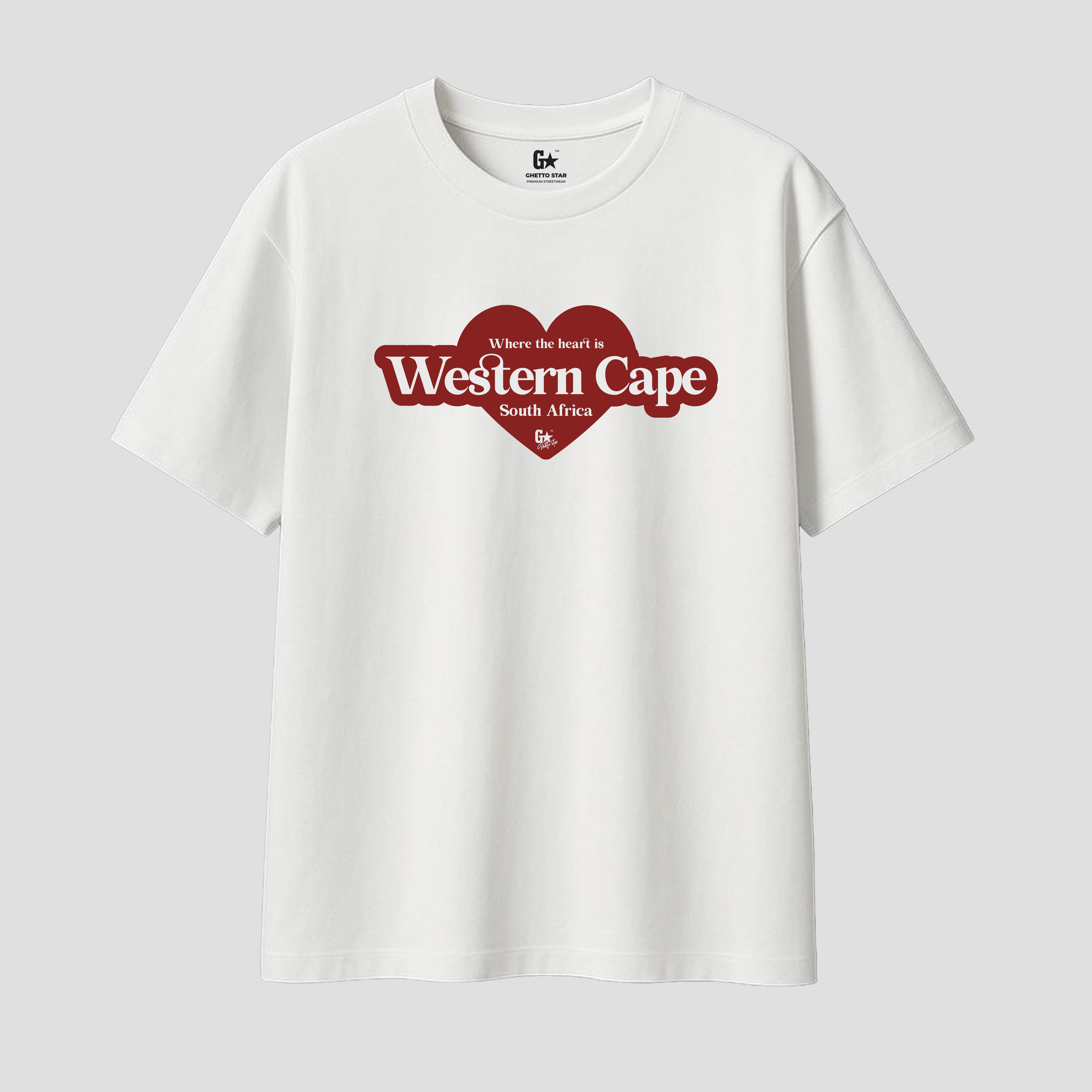 Western Cape Oversized White T-Shirt | Ghetto Star
