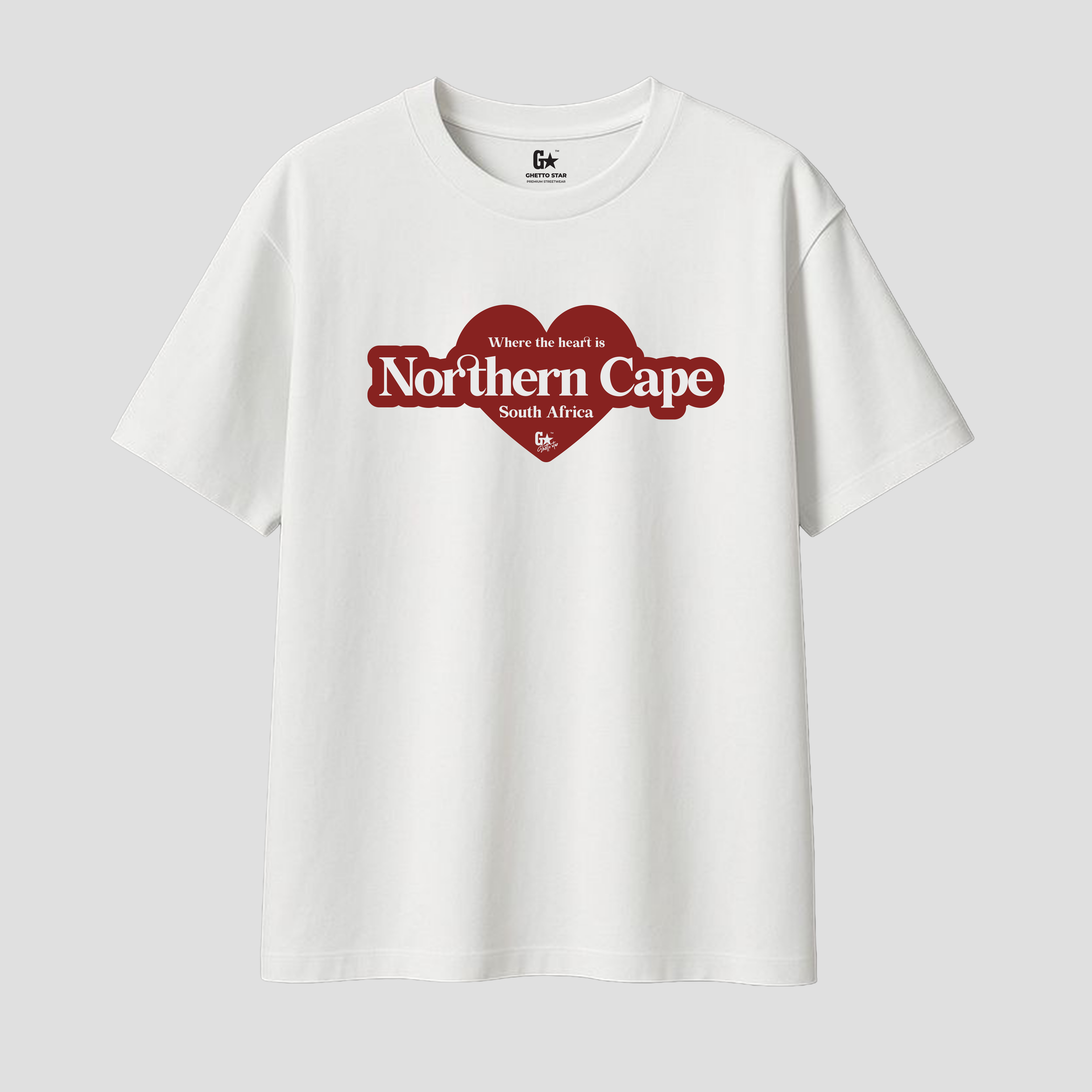 Northern Cape Oversized White T-Shirt | Ghetto Star