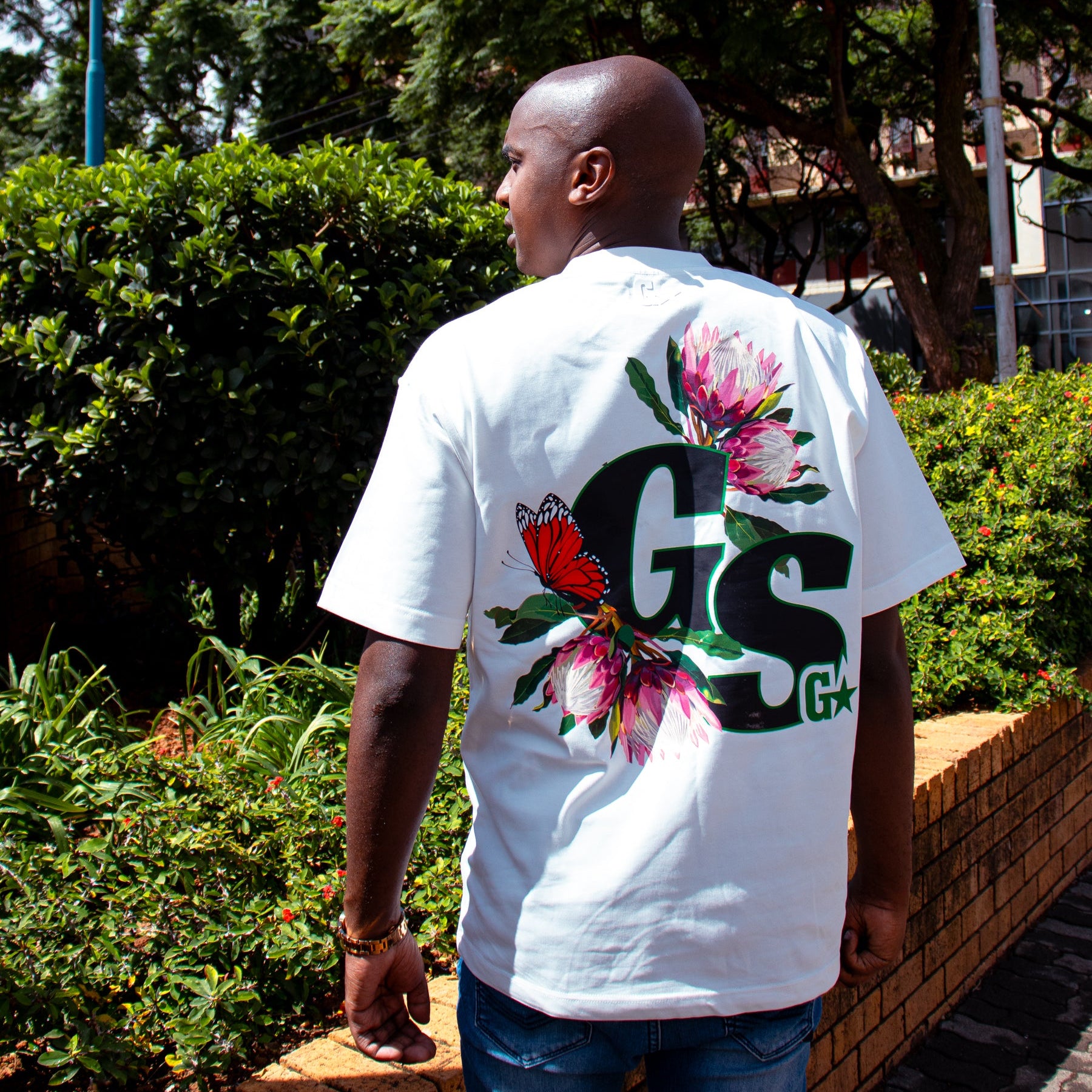 Protea Oversized White T-Shirt | Ghetto Star